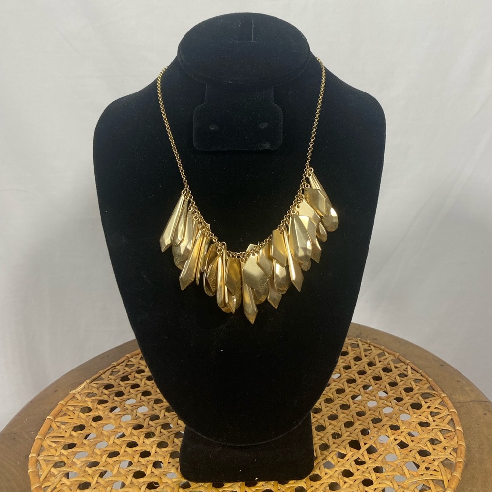 Vintage spartina 499 gold starburst statement necklace